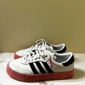 Black/White/Pink Valentines Adidas Samba